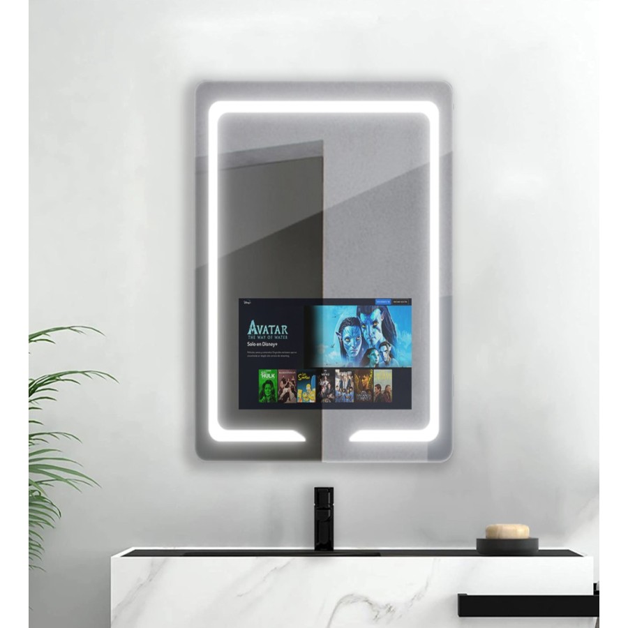 Espejo inteligente con pantalla táctil 90×70cm – V30