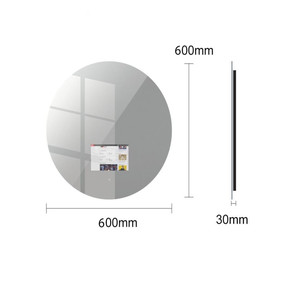 Backlit Mirror with Display - VR600