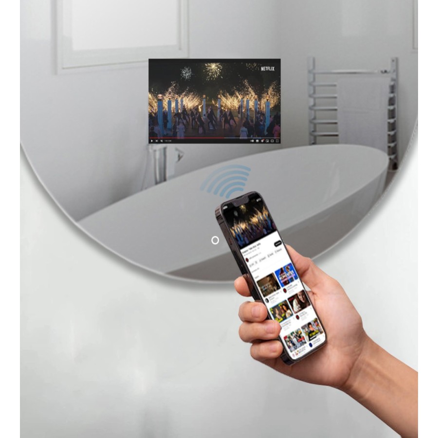Backlit Mirror with Display - VR600