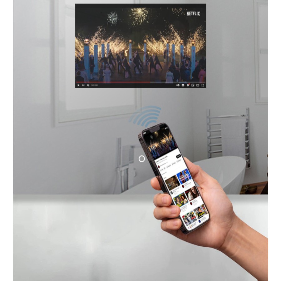 Backlit Mirror with Display - VR1280