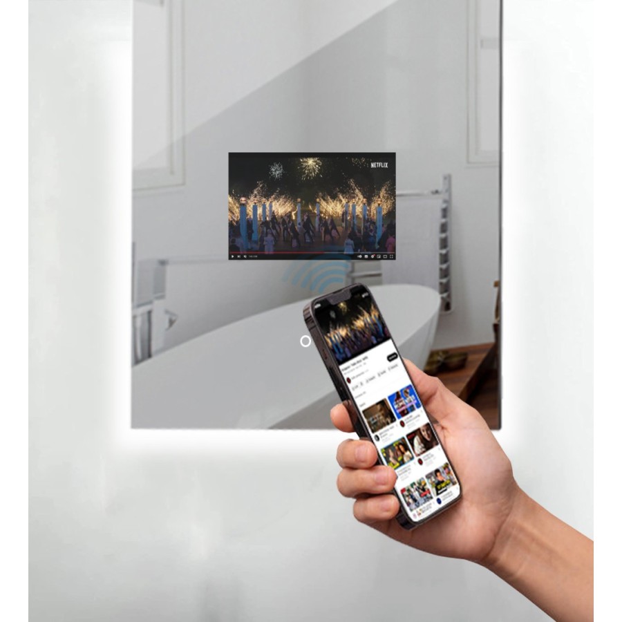 Backlit Mirror with Display - VR6080