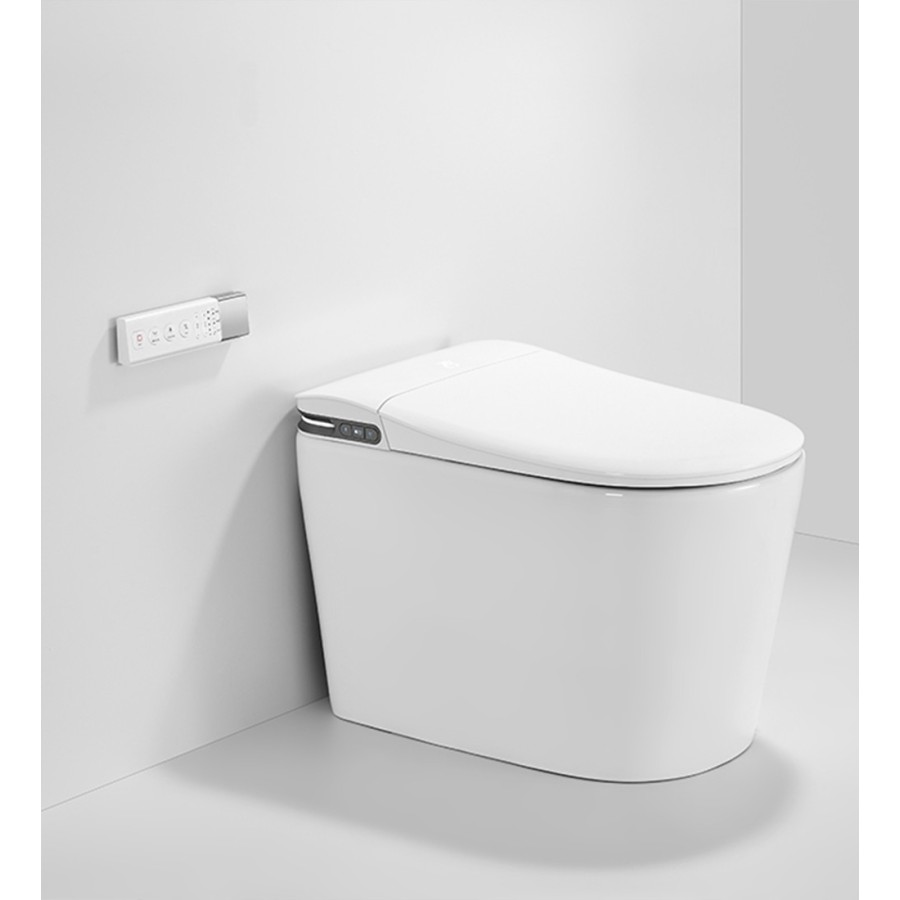 Toilettes intelligentes - A715 BLANC & GRIS (avec réservoir)