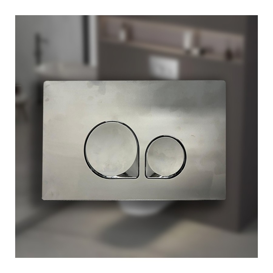 Toilette suspendue avec cadre W230 - Clavier d'argent