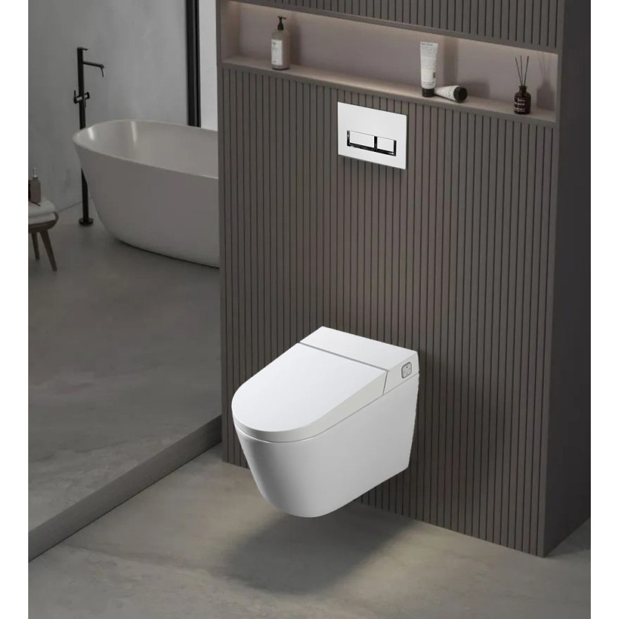 W220  WC suspendu blanc avec cadre