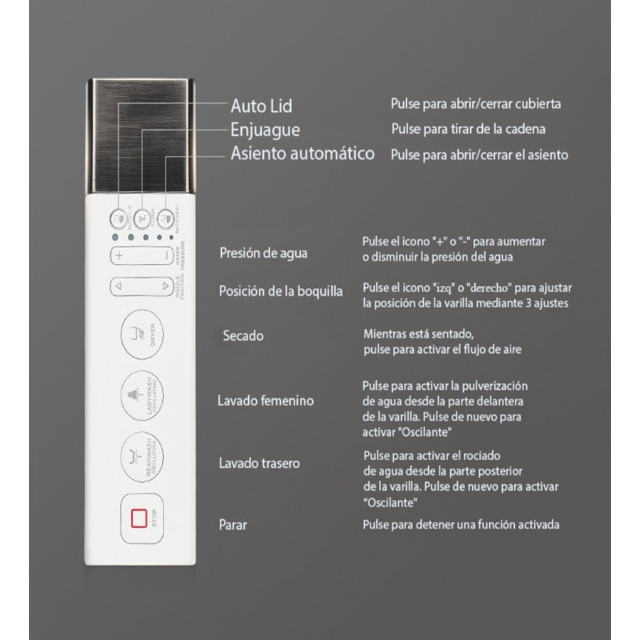 Toilettes intelligentes - A680  VOIX ANGLAISE (avec réservoir)