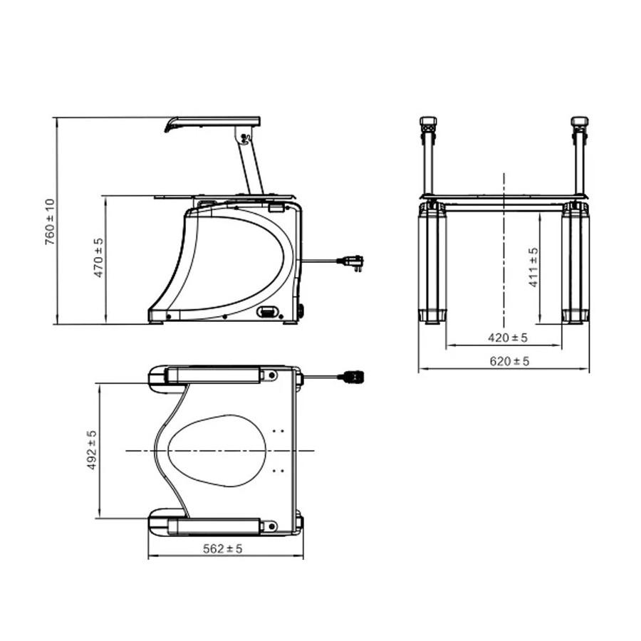 copy of copy of Plataforma giratoria con enchufe - Negra