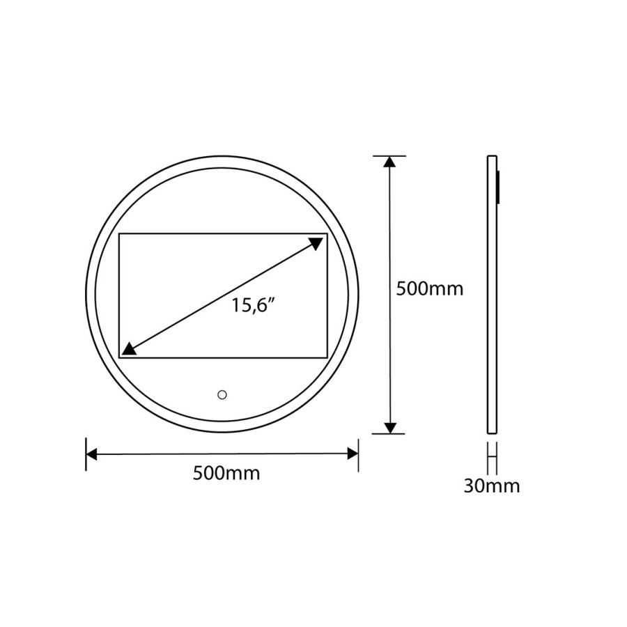 Cópia de Cópia de Espelho inteligente com tela HD - V20