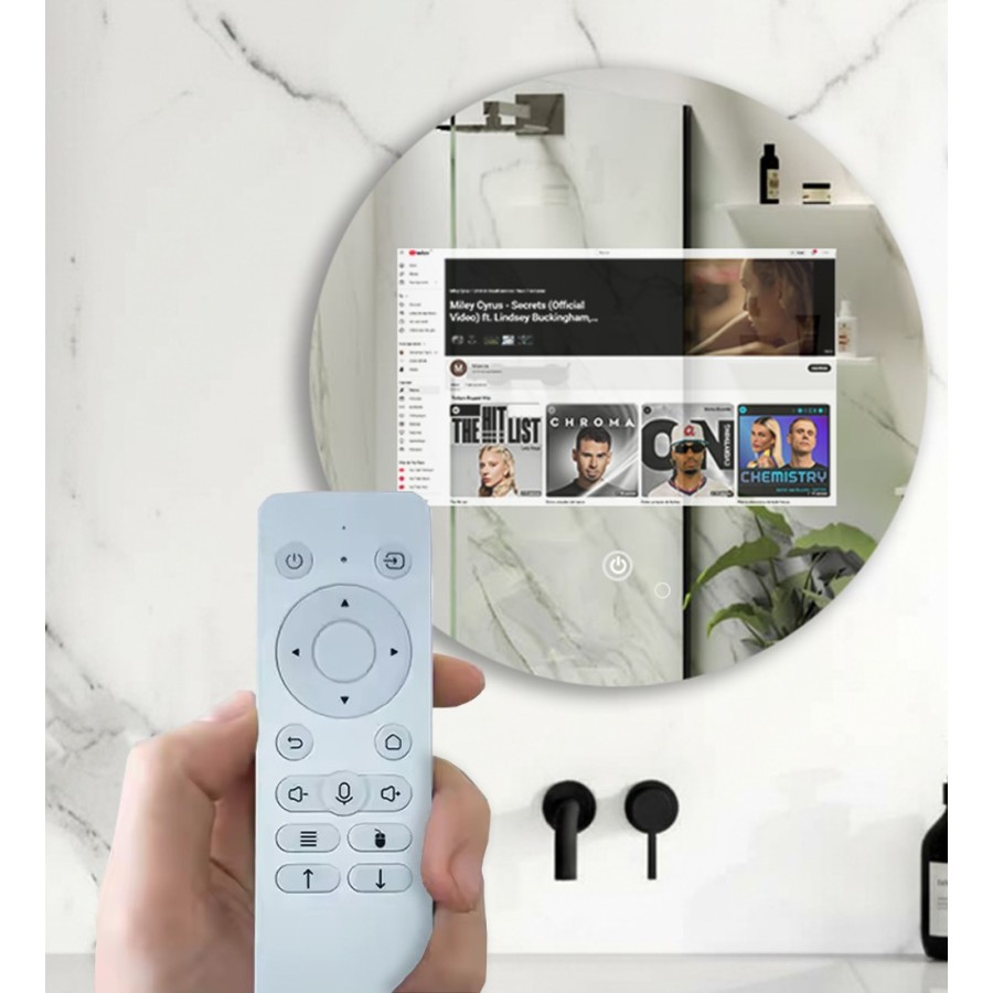 Espejo inteligente redondo T60 con pantalla táctil | VOGO