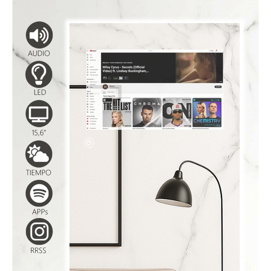 copy of copy of Smart Mirror with HD Screen - V20