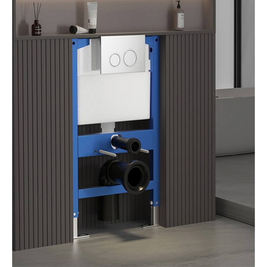 copy of W220 White wall hung toilet with frame