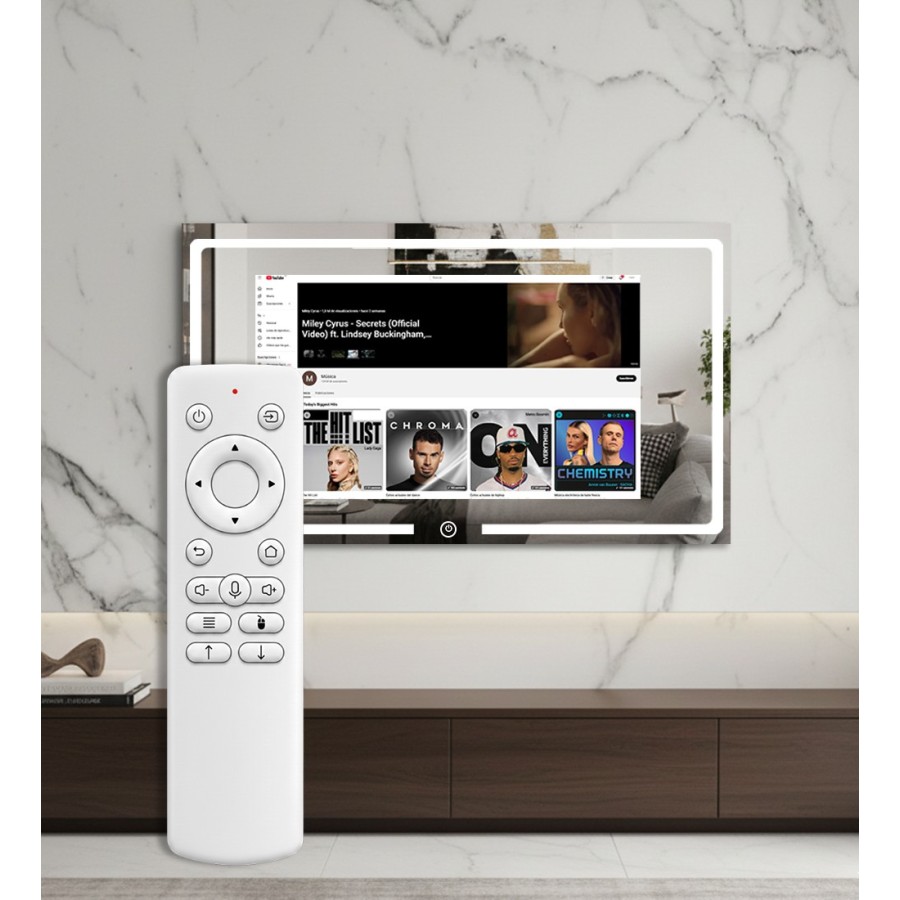 Espejo con TV Oculta 32” Smart Mirror con LED y Wifi – Modelo T107