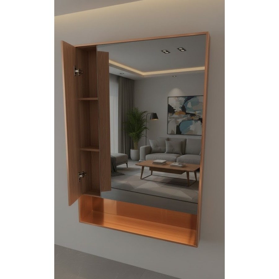 Armoire de miroir de salle de bain intelligente | Miroir avec rangement et LED