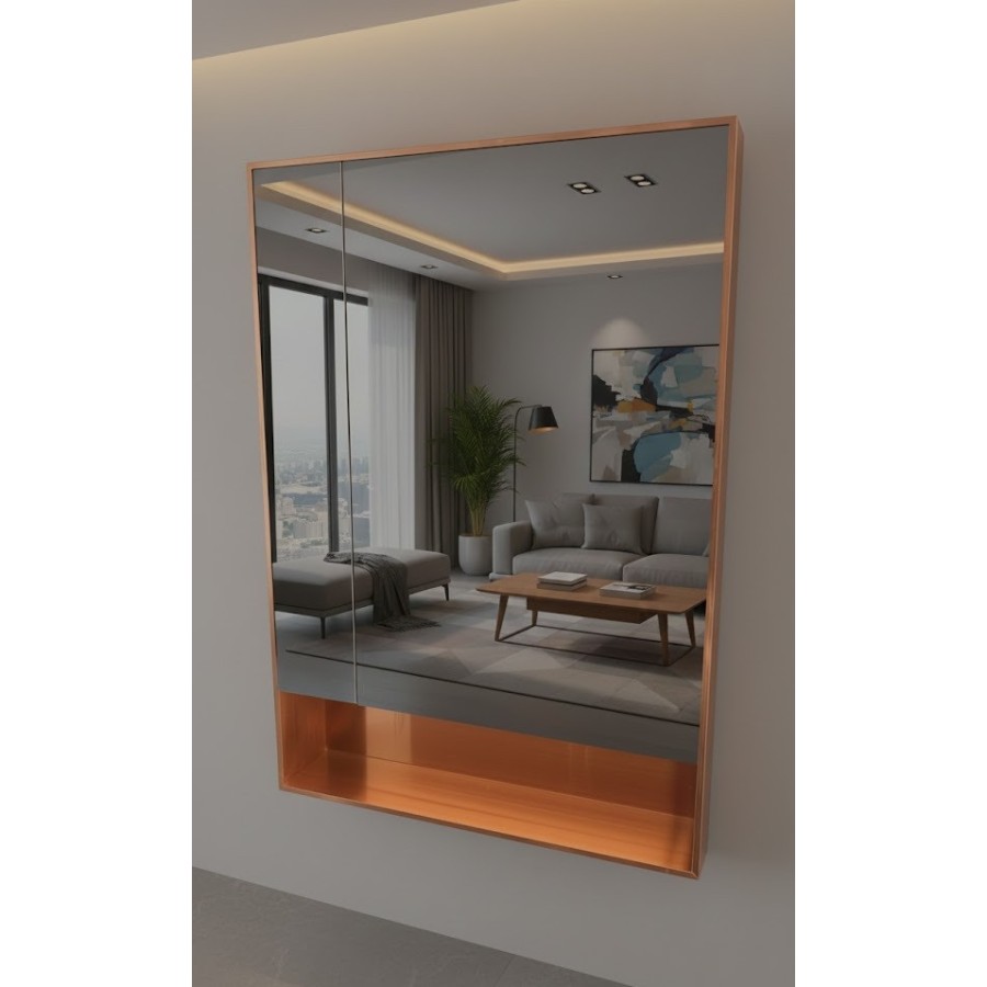 Armoire de miroir de salle de bain intelligente | Miroir avec rangement et LED
