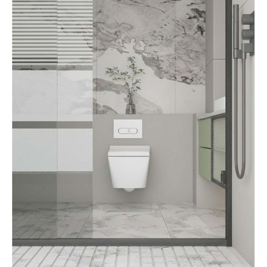 WC suspenso W150 Retangular Branco - Vogo Espanha