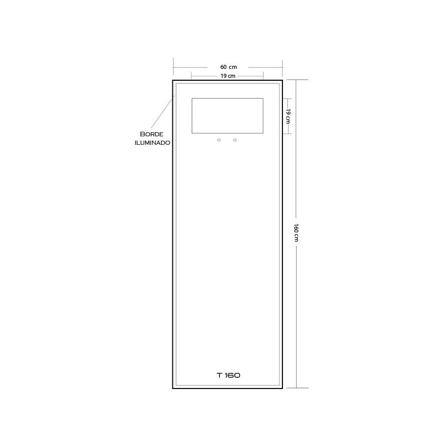 Smart Mirror HD Dressing Rental 15.6 "with WiFi and AntiVah | T160