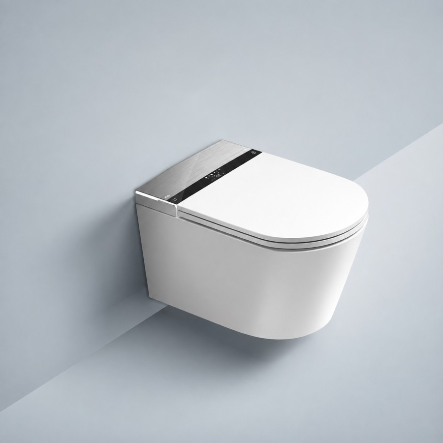 Smart Toilet - W280 suspendu gris/blanc