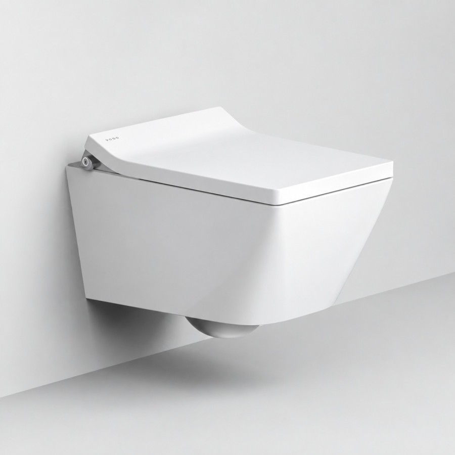 Toilette suspendue W150 Blanc rectangulaire - Vogo Espagne