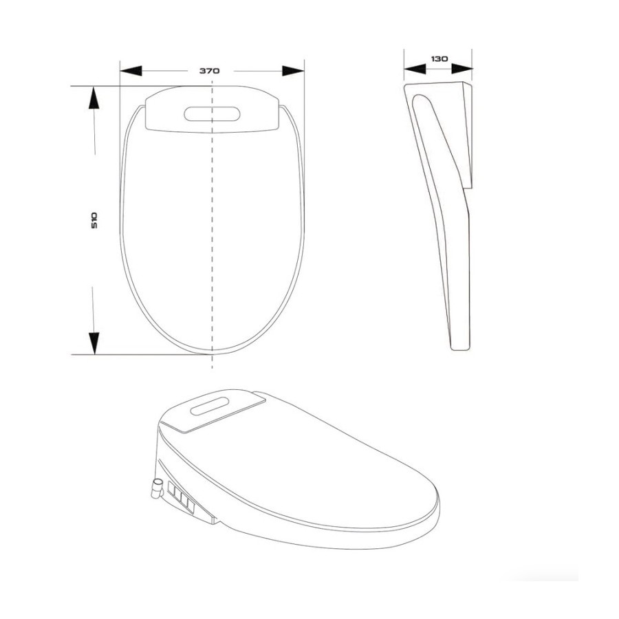 Cubierta Japonesa  W403 - Inodoro moderno automático