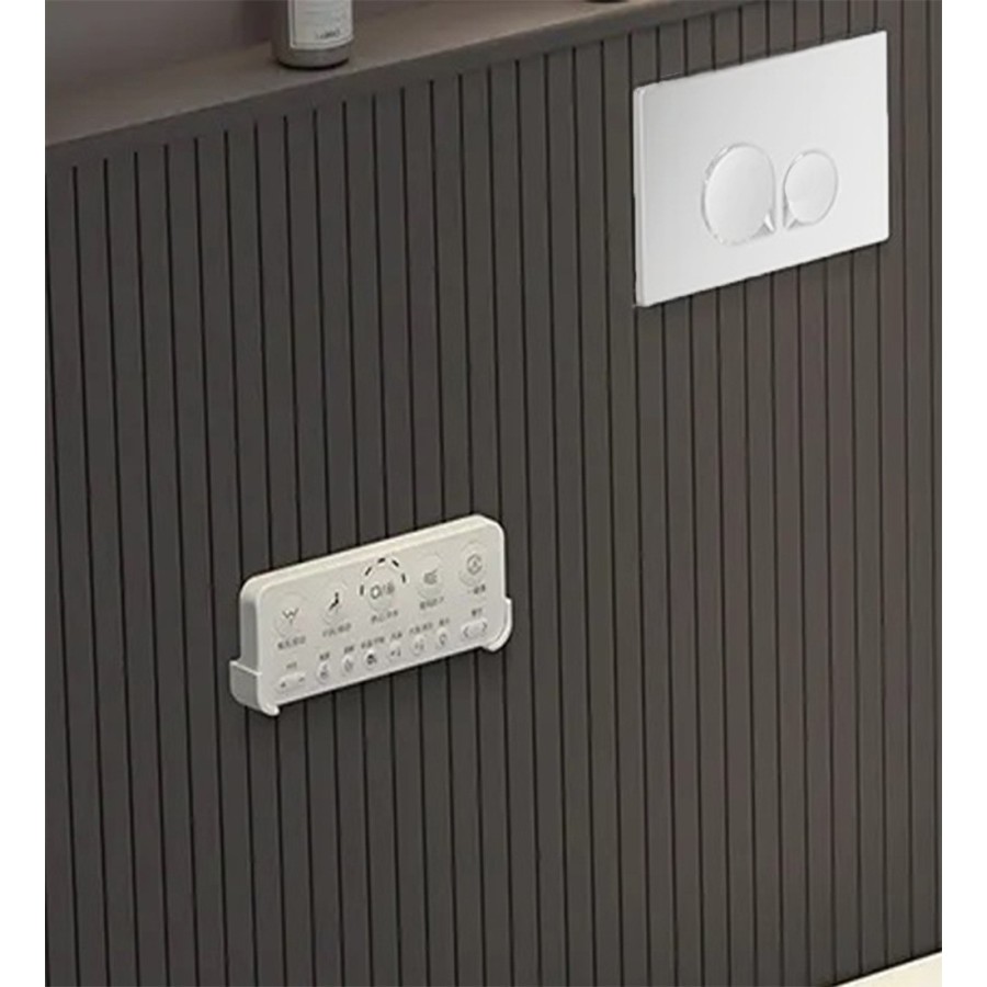 W230 Toilet suspended with rack - White button