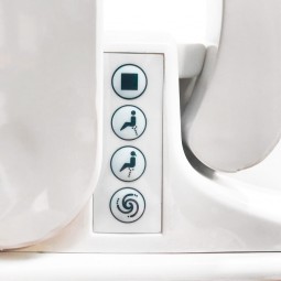 Side control toilet