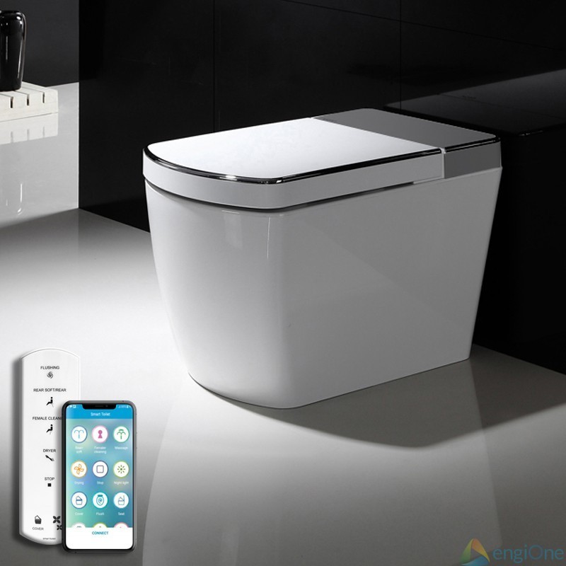 White and gray toilet SL600