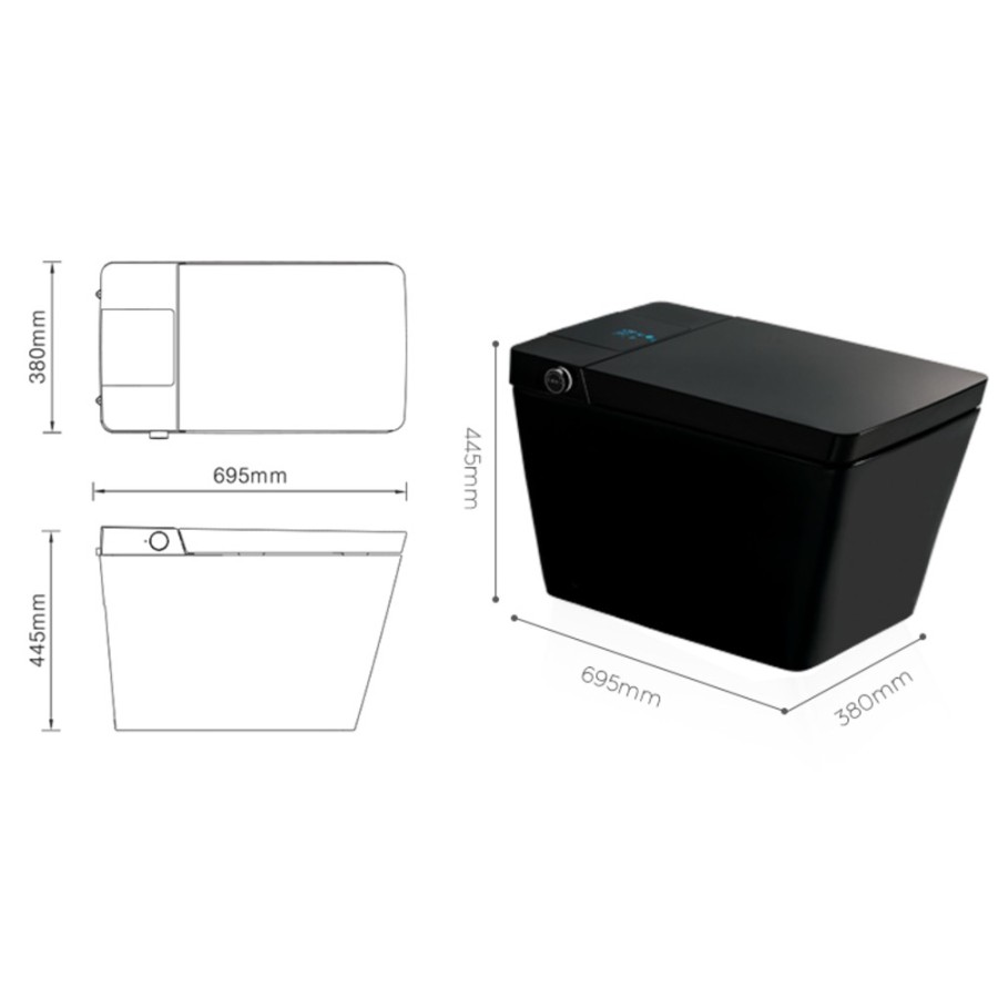 Intelligent toilet - A215 (With Tank)