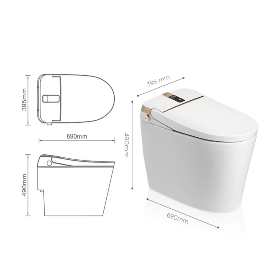 Intelligent toilet - A305 (With Tank)