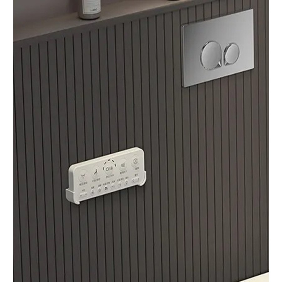 W230 Toilet suspended with rack - Silver button