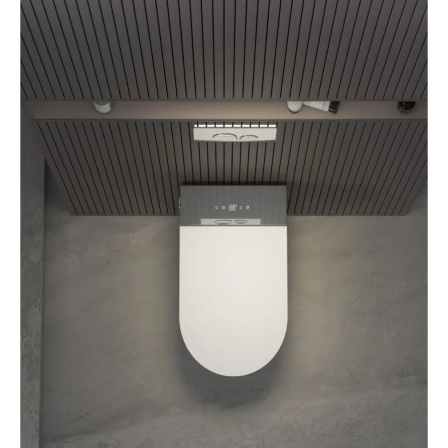 Toilette suspendue avec cadre W230 - Clavier d'argent