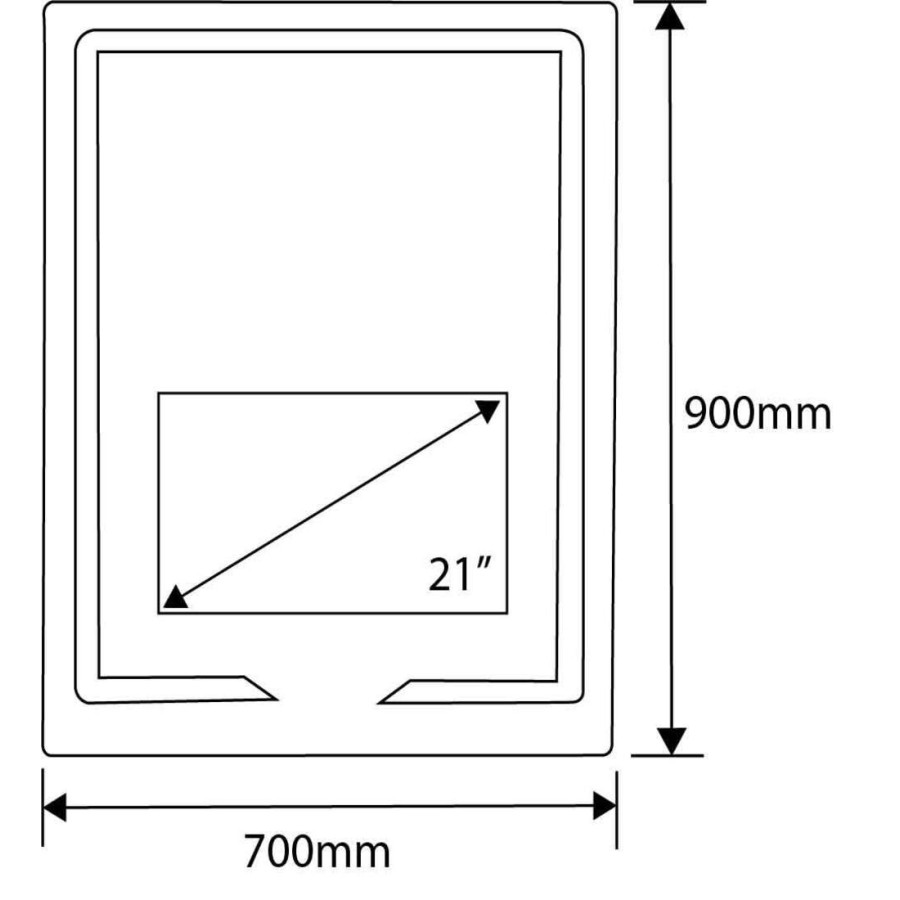 Espejo inteligente V30 PRO con pantalla táctil 21,5” | VOGO