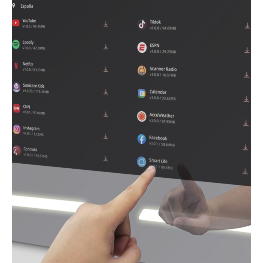 Smart Mirror with HD Display - V30 PRO