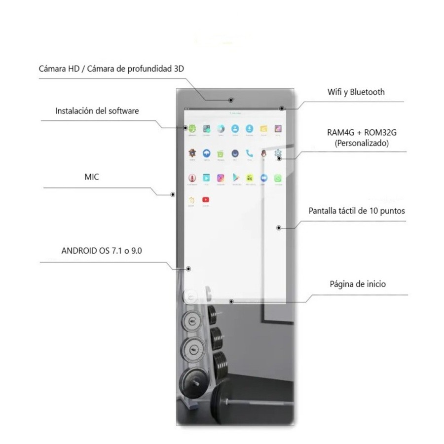 Smart Mirror with HD 32" - VL32