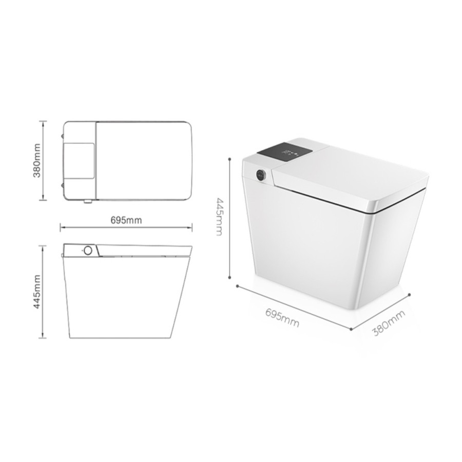 Intelligent toilet - A220 (With Tank)