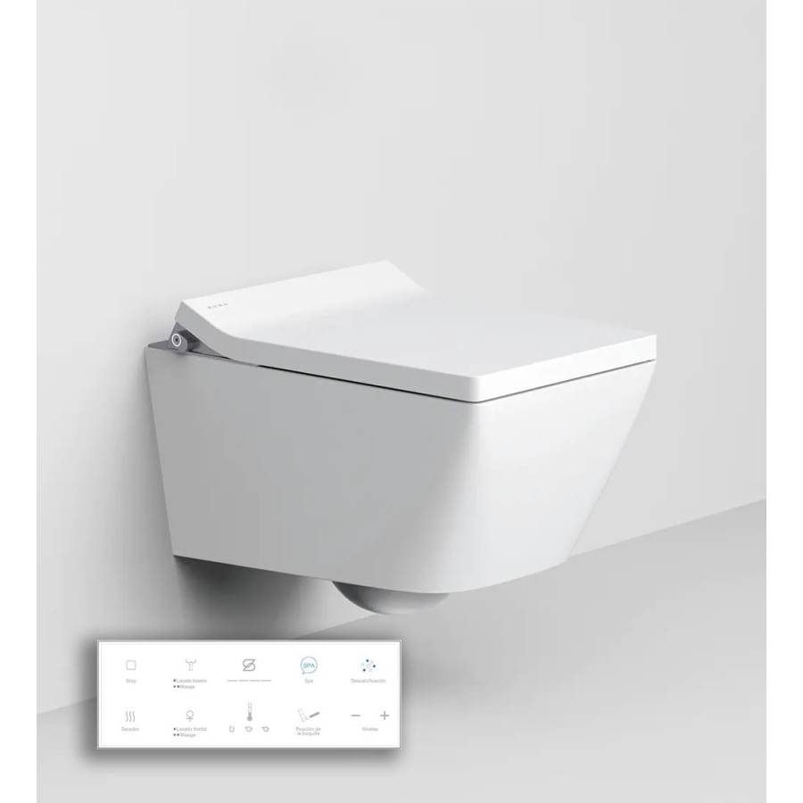 copy of W230 Toilet suspended with rack - Silver button