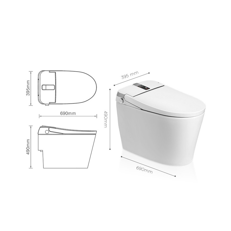 Intelligent toilet - A305 (With Tank)