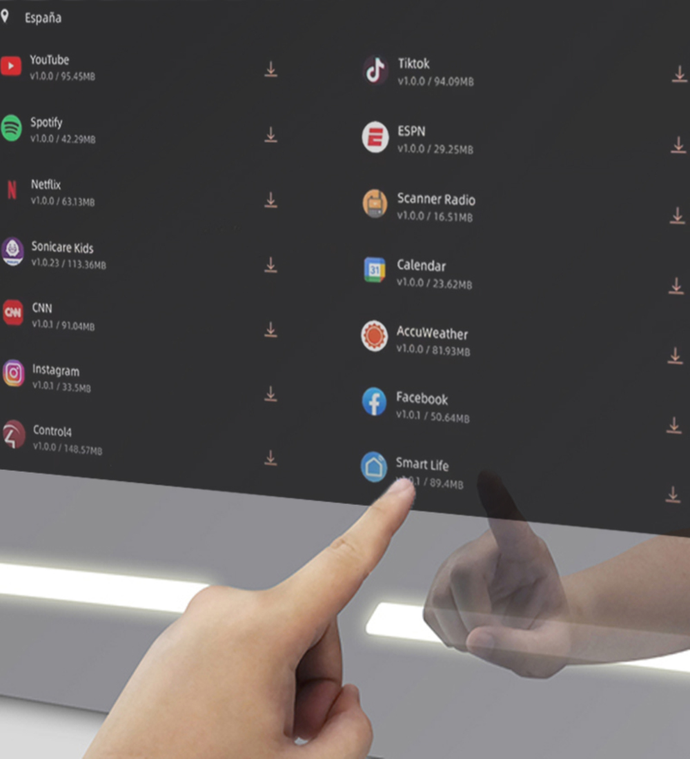 APPS ESPEJOS CON PANTALLA TACTIL